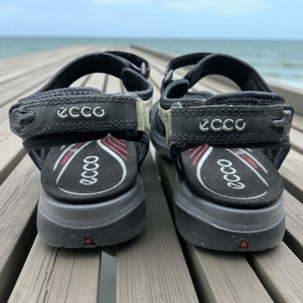 ECCO Offroad Women's Yucatan Sandal - Black/Mole/Black - Size 10-10.5 US / 41 EU - Picture 4 of 9